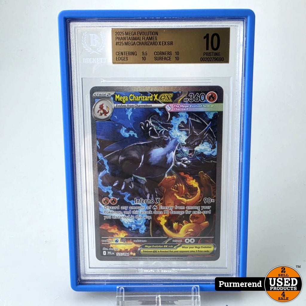 TCG Mega Charizard X ex (PFL 125) BGS 10, Gebruikt