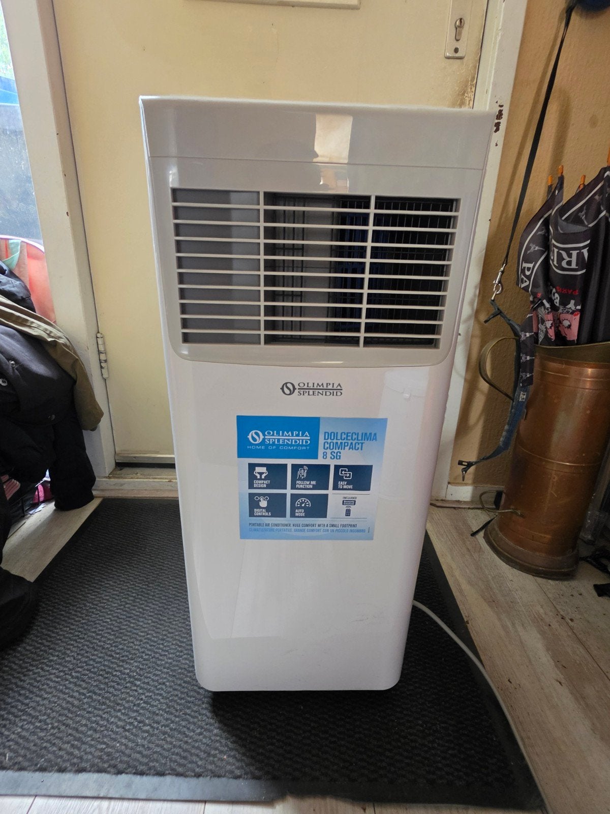 Zo goed als nieuwe Dolceclima Compact mobiele airco, Ophalen, Minder dan 60 m³, Energieklasse A of zuiniger, 3 snelheden of meer