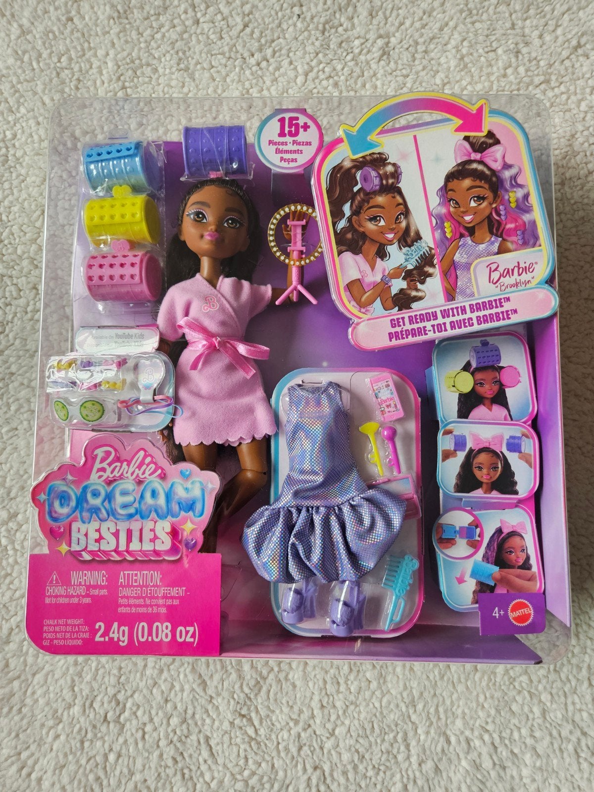 Barbie Dream Besties Brooklyn pop met accessoires, Ophalen of Verzenden, Nieuw, Barbie