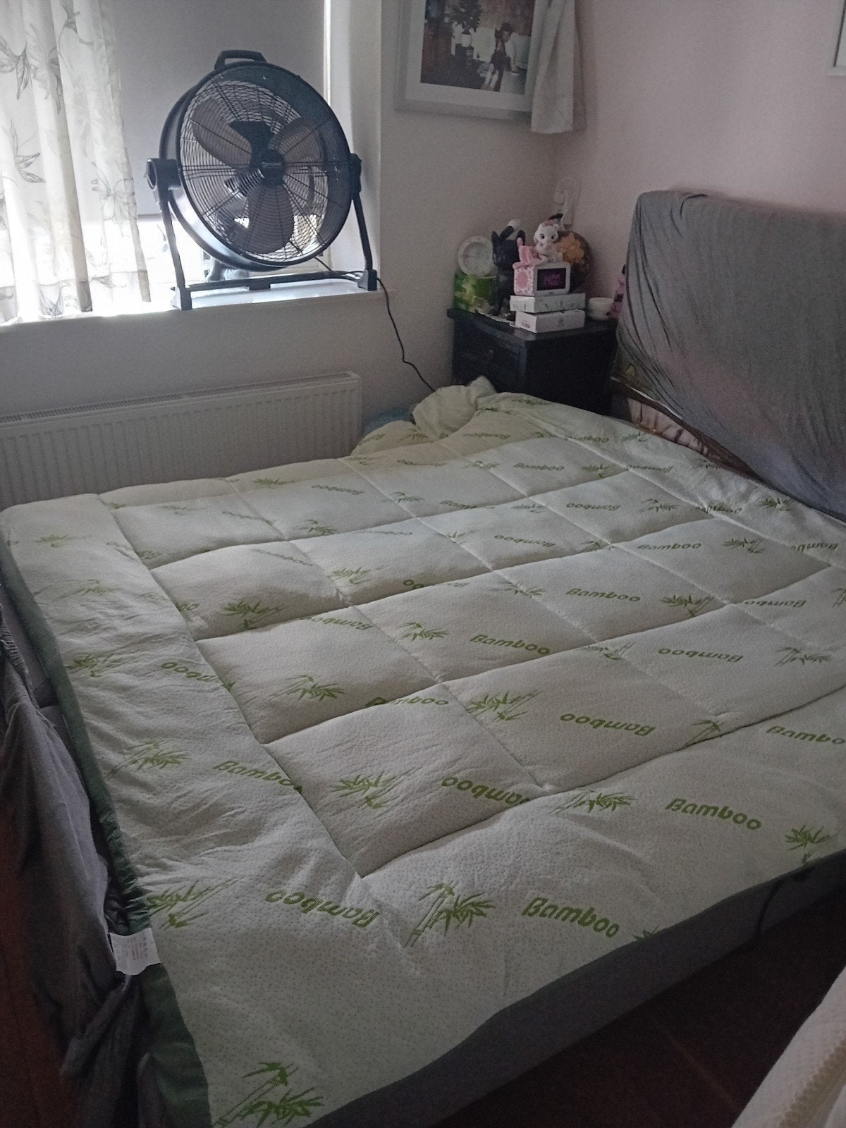 matras, topper van bamboe. maat 180x 200 cm., Ophalen, Tweepersoons, Zo goed als nieuw, 180 cm