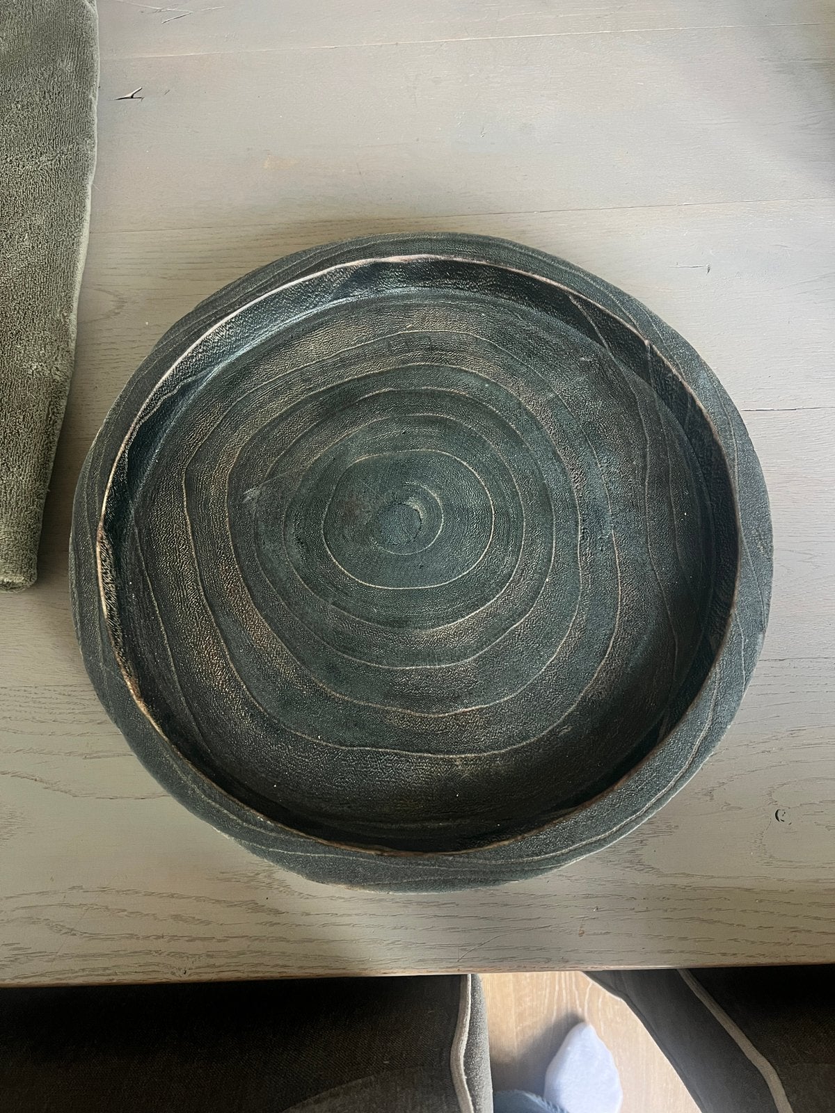 Verschillende zwarte houten decoratie schalen/plateau,s, Ophalen, Gebruikt, Rond, Overige typen