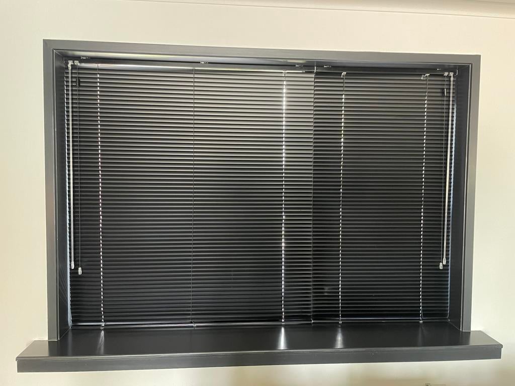 Multisol Raamdecoratie - 2 delen, Huis en Inrichting, Ophalen of Verzenden, Zo goed als nieuw, Grijs