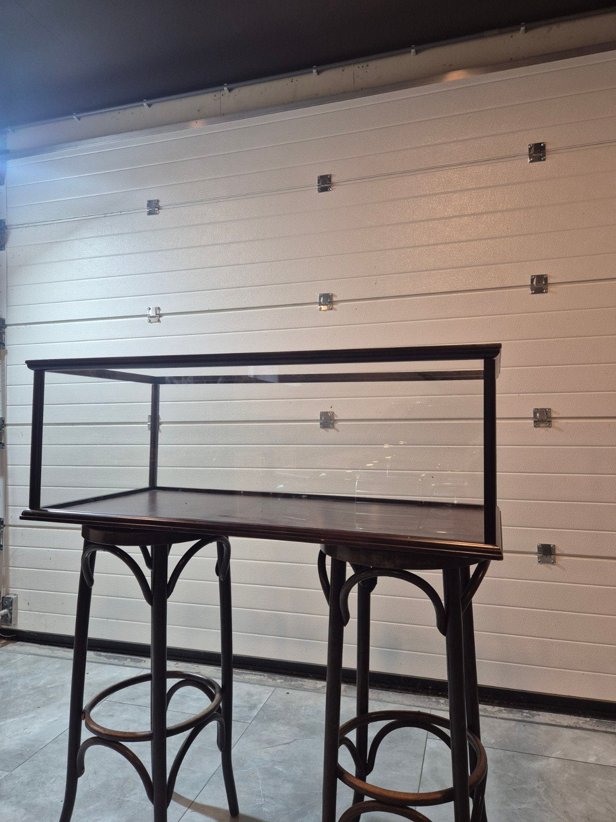 Vitrine houten ombouw 100x47x35, Ophalen, Zo goed als nieuw