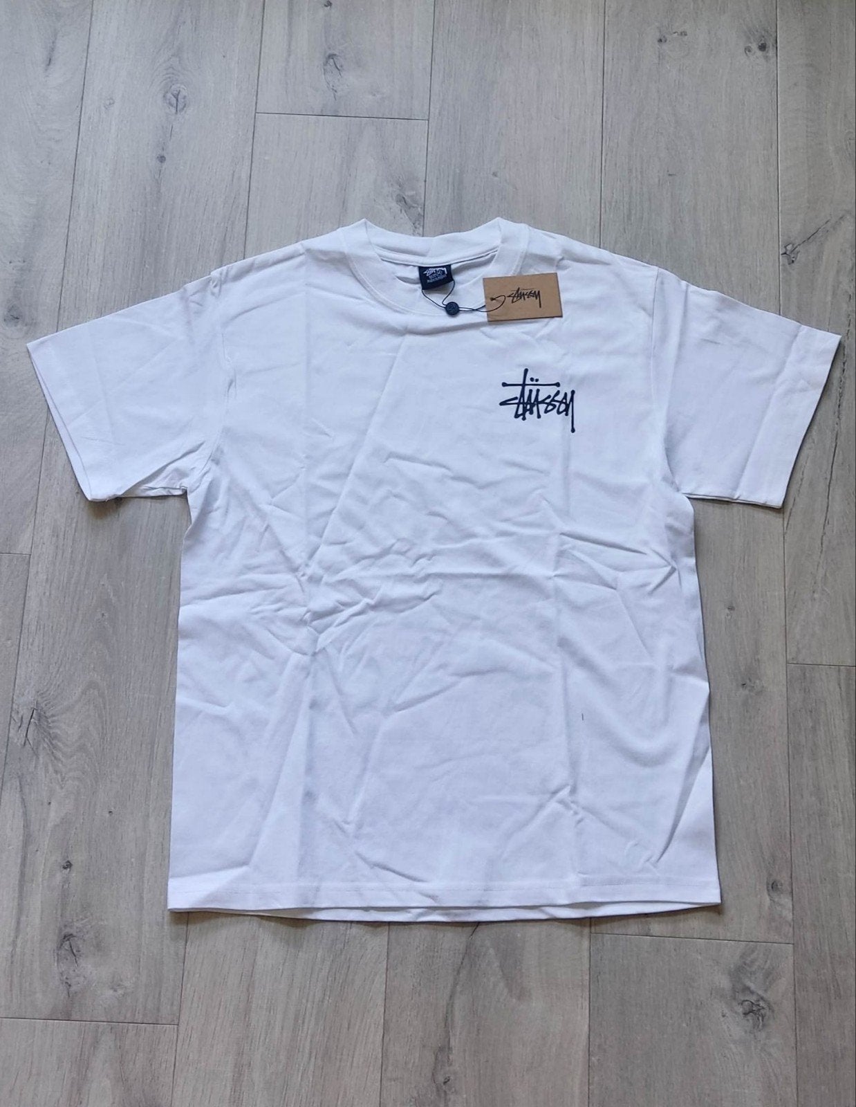 Stussy T-shirt - Nieuw met labels, Maat 48/50 (M), Wit, Stussy, Nieuw