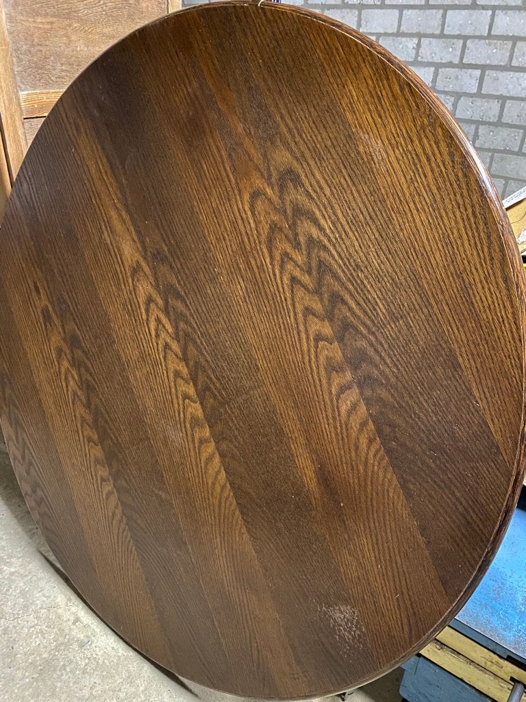 Rond houten tafelblad @122 cm, Ophalen, Rond, Tafelblad, 100 tot 150 cm