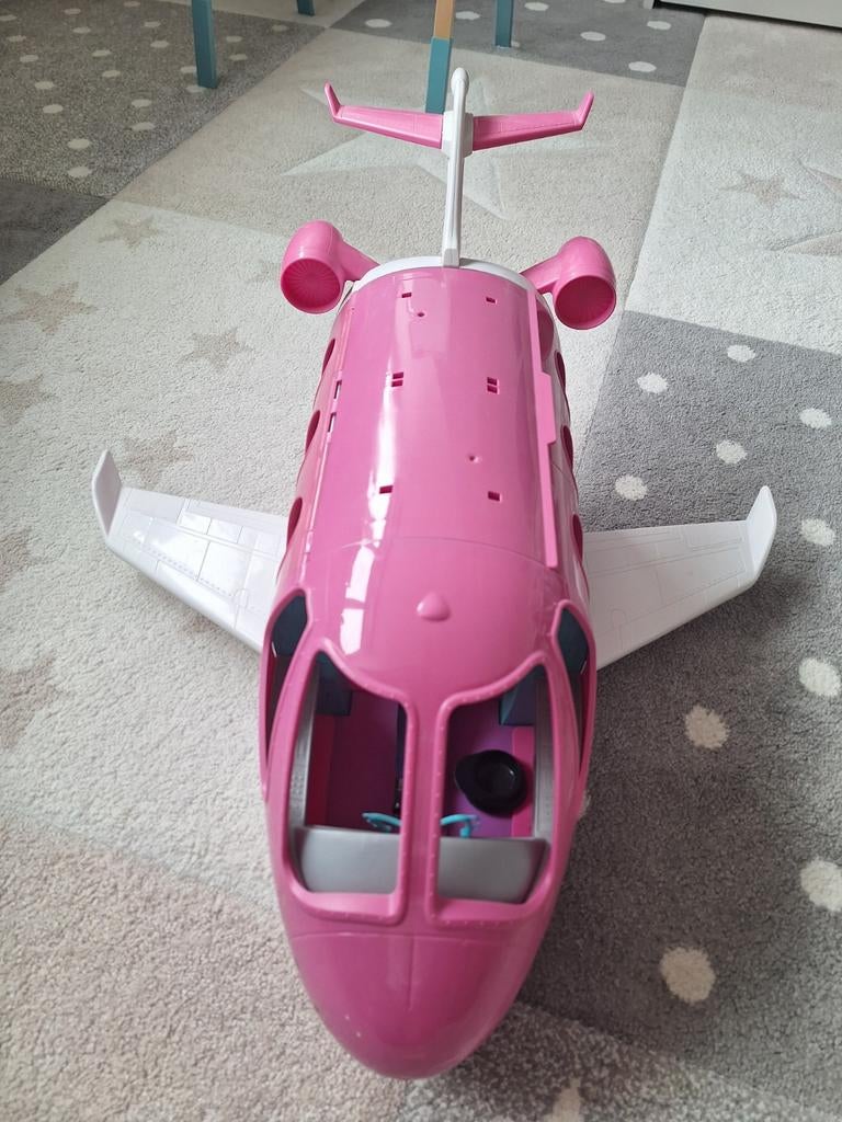 Barbie vliegtuig met piloot - compleet, Ophalen of Verzenden, Zo goed als nieuw