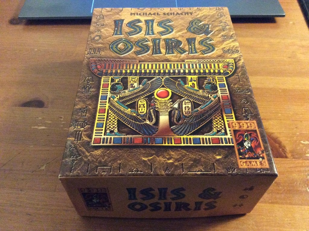 Isis en Osiris. bordspel van 999 games, Een of twee spelers, Ophalen of Verzenden, Zo goed als nieuw, 999 Games