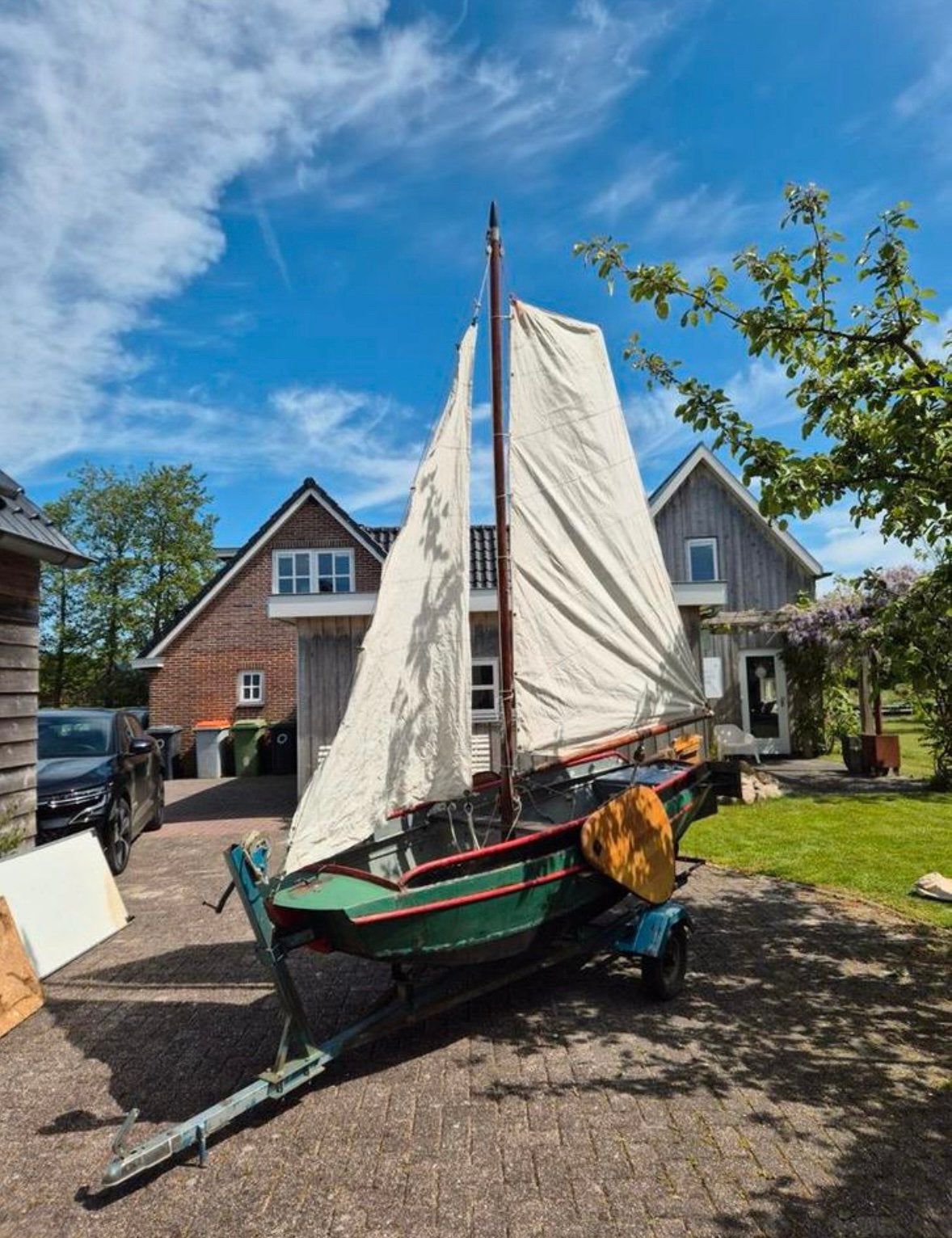 Kleine schouw 3,66 m – Klassieke wedstrijdboot & vaarklaar, Ophalen, Zo goed als nieuw, Zeilboot