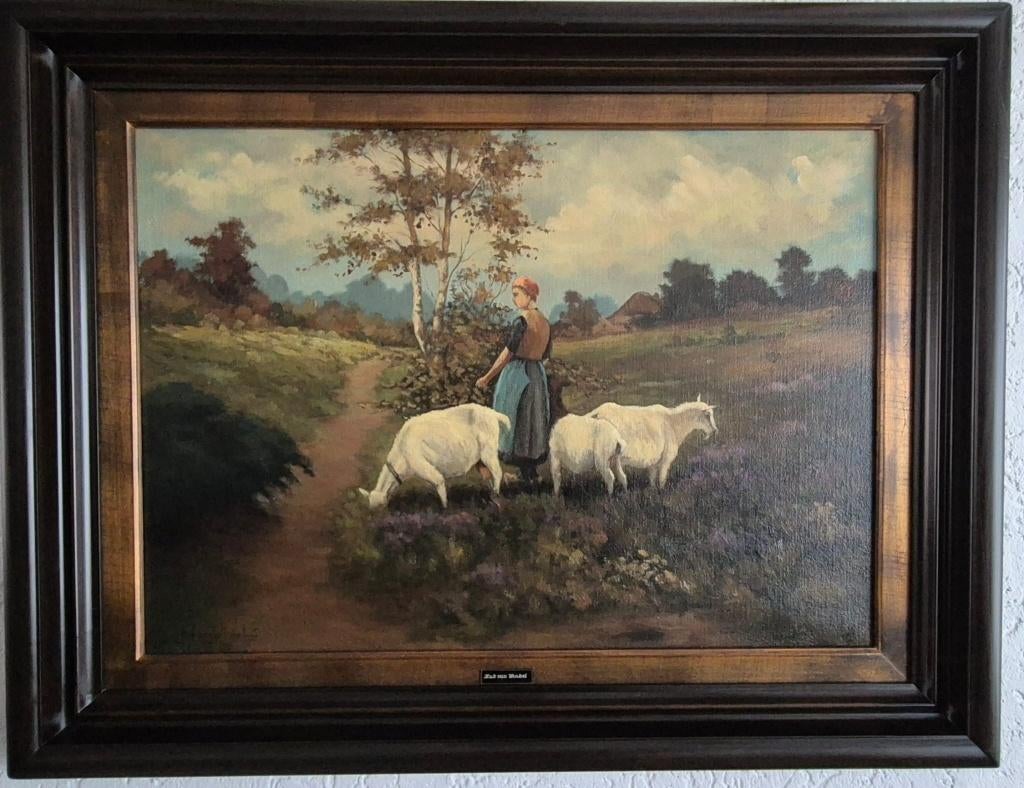 Schilderij Hub van Winkel, Antiek en Kunst, Ophalen of Verzenden