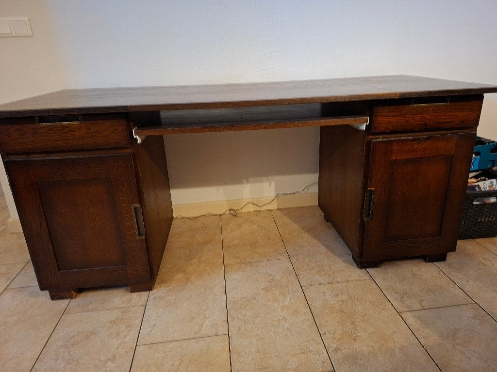 bureau Eiken, Ophalen, Gebruikt, Hout, Secretaire
