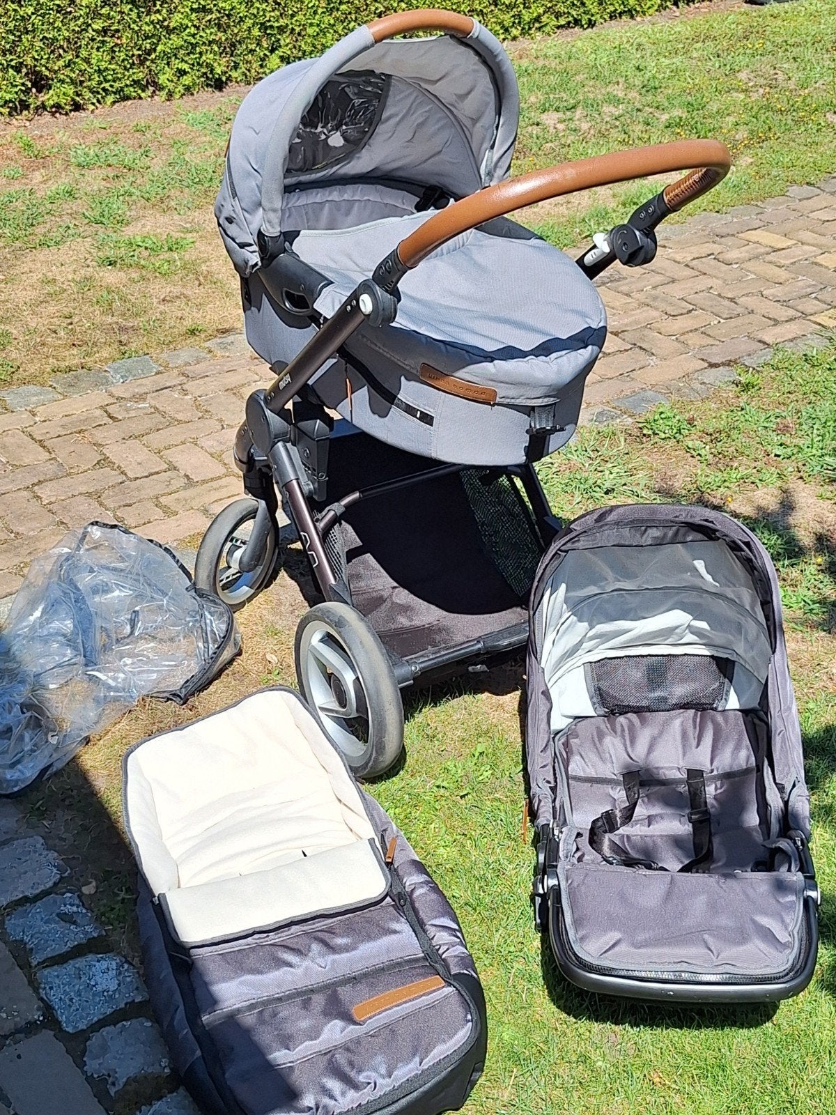 MUTSY EVO 3-in-1 kinderwagen combiwagen, Gebruikt, Mutsy, Verstelbare duwstang, Ophalen