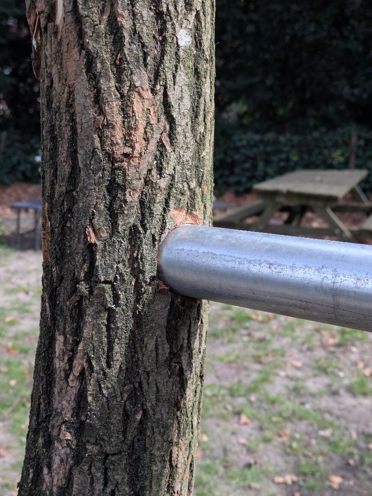 Robuuste rekstok van boomstammen - uniek in je tuin, Ophalen, Nieuw, Benen, Overige typen