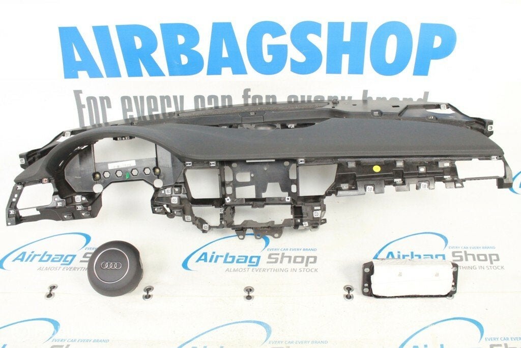 Airbag set Dashboard zwart leder 3 spaak Audi A8 D4, Gebruikt, Ophalen of Verzenden