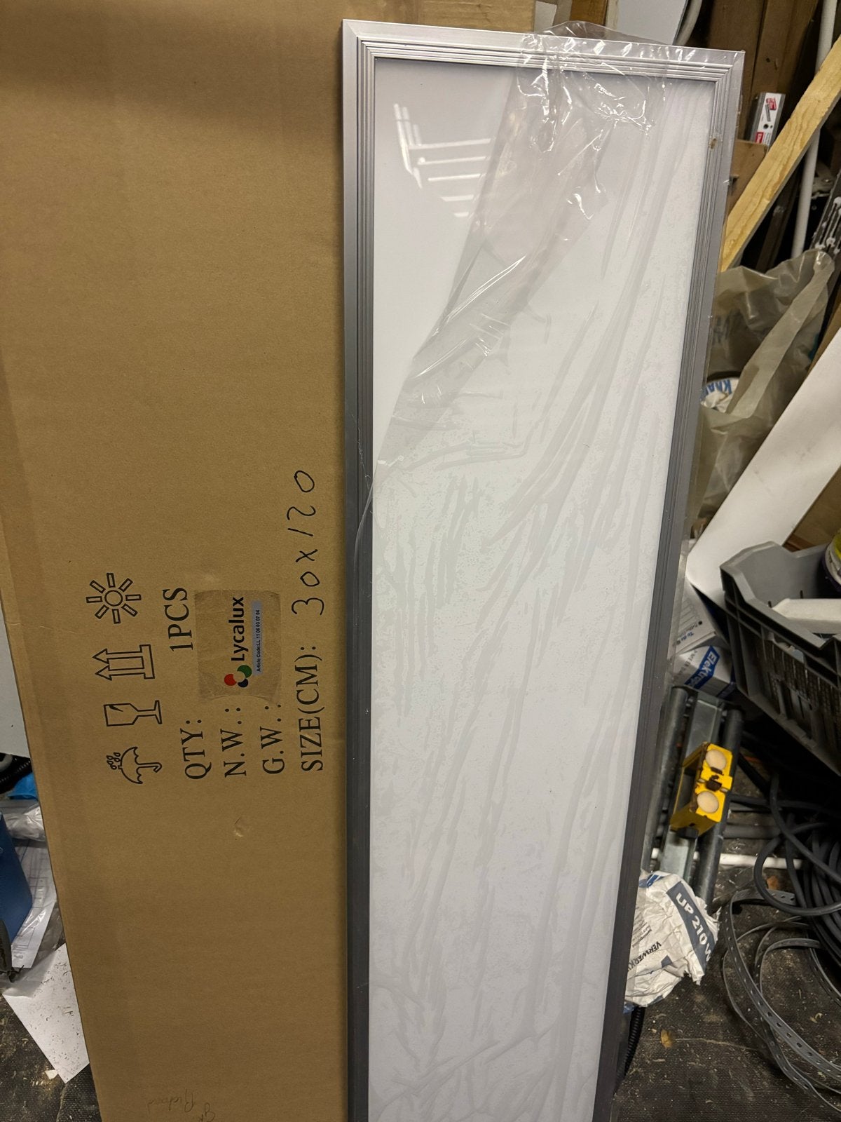 Lycalux LED panelen 30x120 cm wit licht, met trafo, Ophalen of Verzenden, Gebruikt