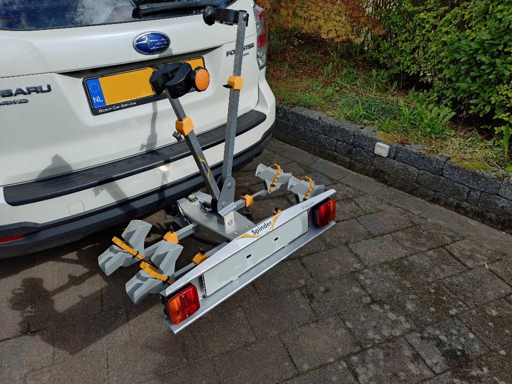 Fietsdrager Spinder Falcon type RC-2-F, Auto diversen, Fietsendragers, Ophalen, Gebruikt, Elektrische fiets, 2 fietsen