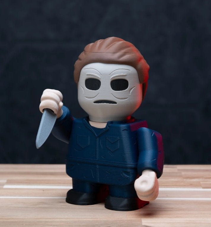 3D geprinte Michael Myers- Halloween, Ophalen of Verzenden, Nieuw