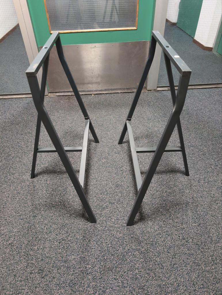 Ikea Lerberg tafelpoten, zwart, 70cm hoog, stevig, Huis en Inrichting, Tafelonderdelen, Ophalen, Tafelpoot, Minder dan 50 cm, Gebruikt