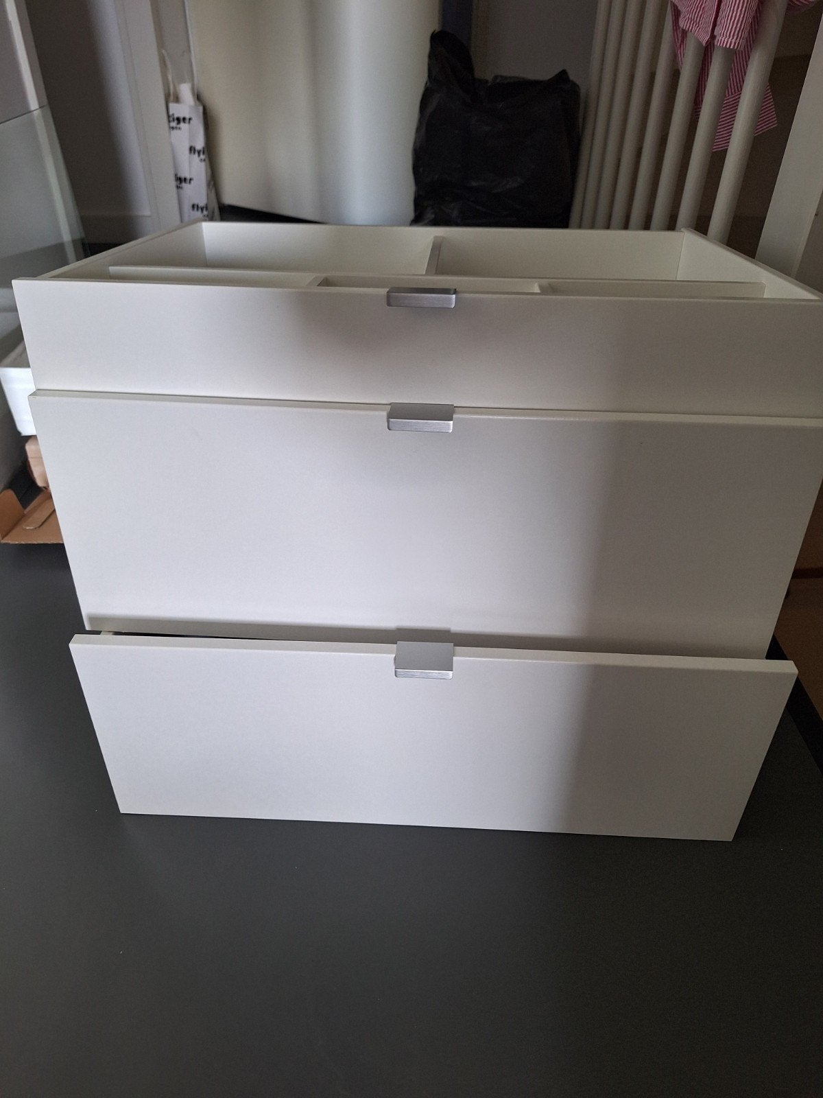 Pax Ikea ladekast met glasplaat - 3 laden, Ophalen, Gebruikt, 50 tot 100 cm, 3 of 4 laden