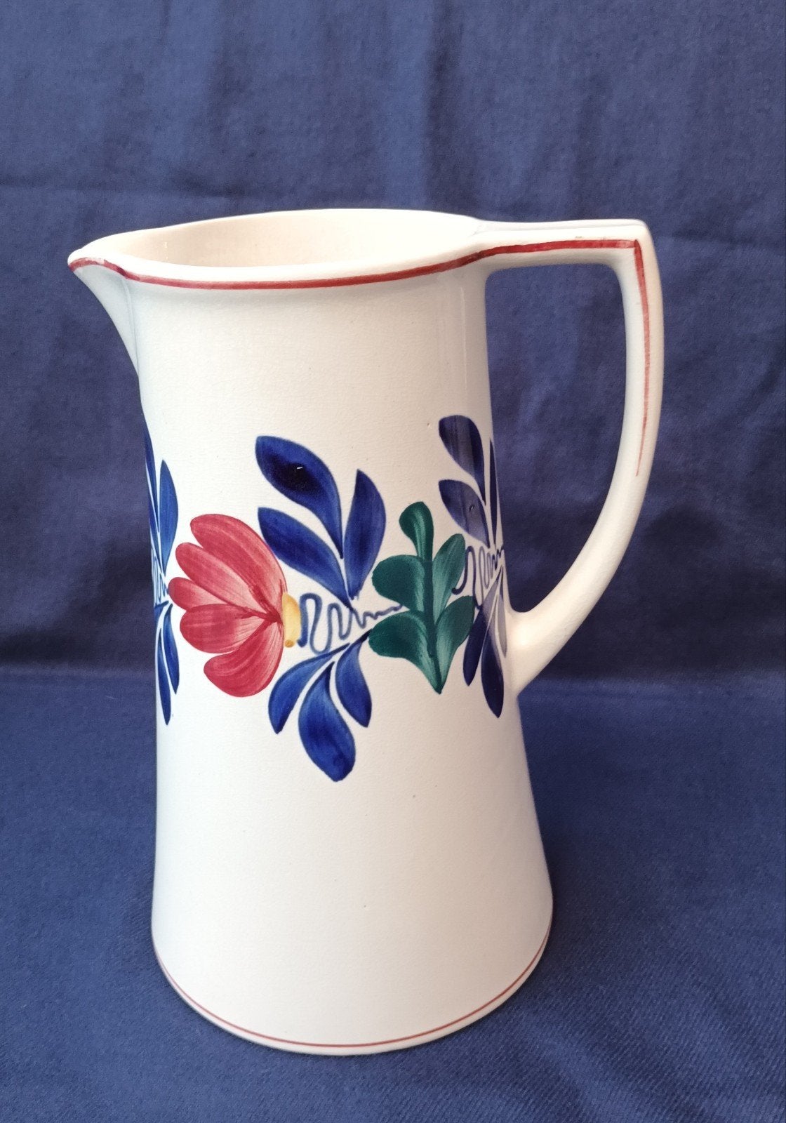 Boerenbont amstelkan.           Societe-seramique-hgt-22.5cm, Antiek en Kunst, Antiek | Servies los, Ophalen of Verzenden