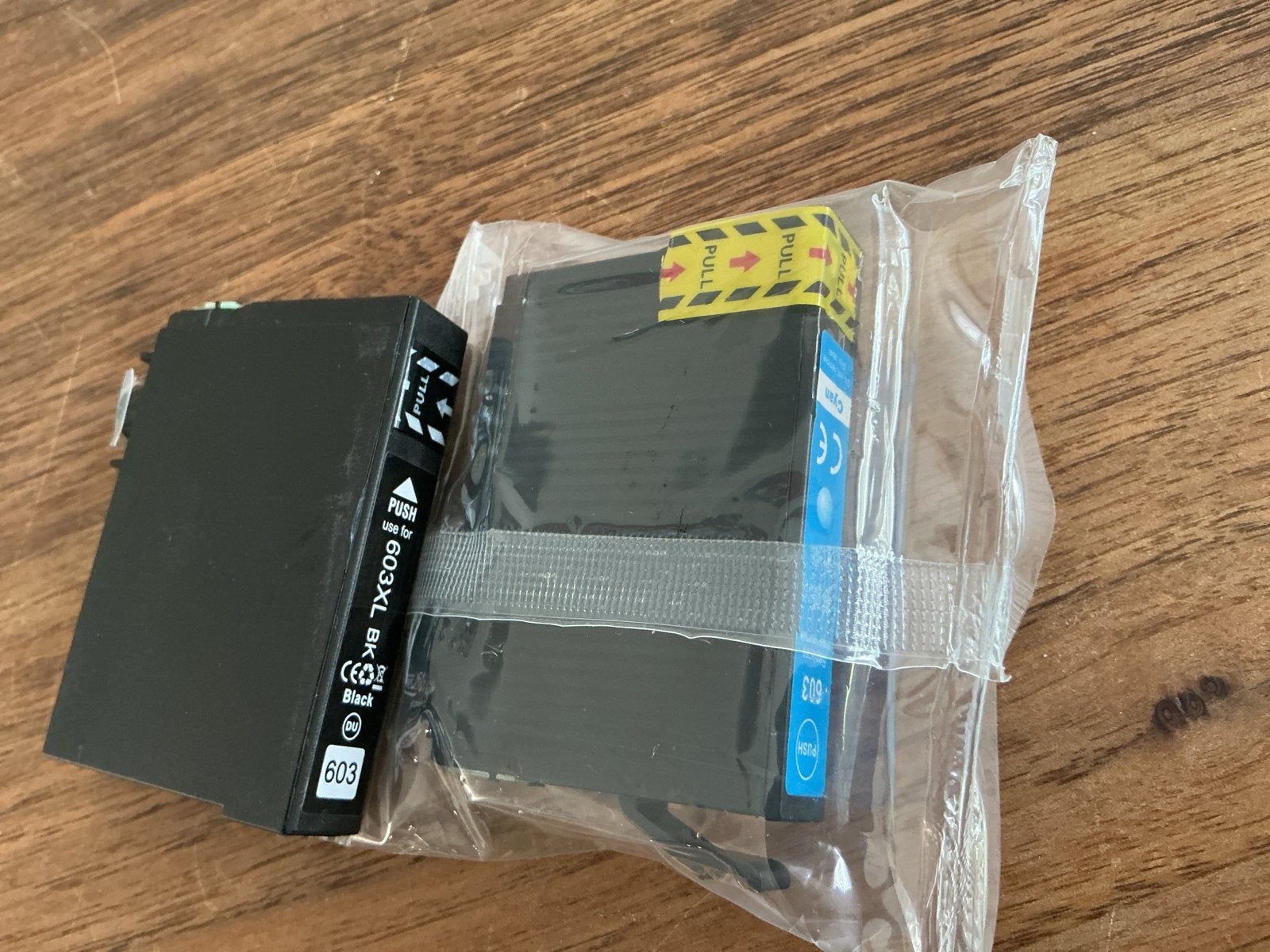Epson 603XL Zwarte Inktcartridge en t603xL cyaancartidge, Computers en Software, Ophalen of Verzenden, Nieuw, Cartridge