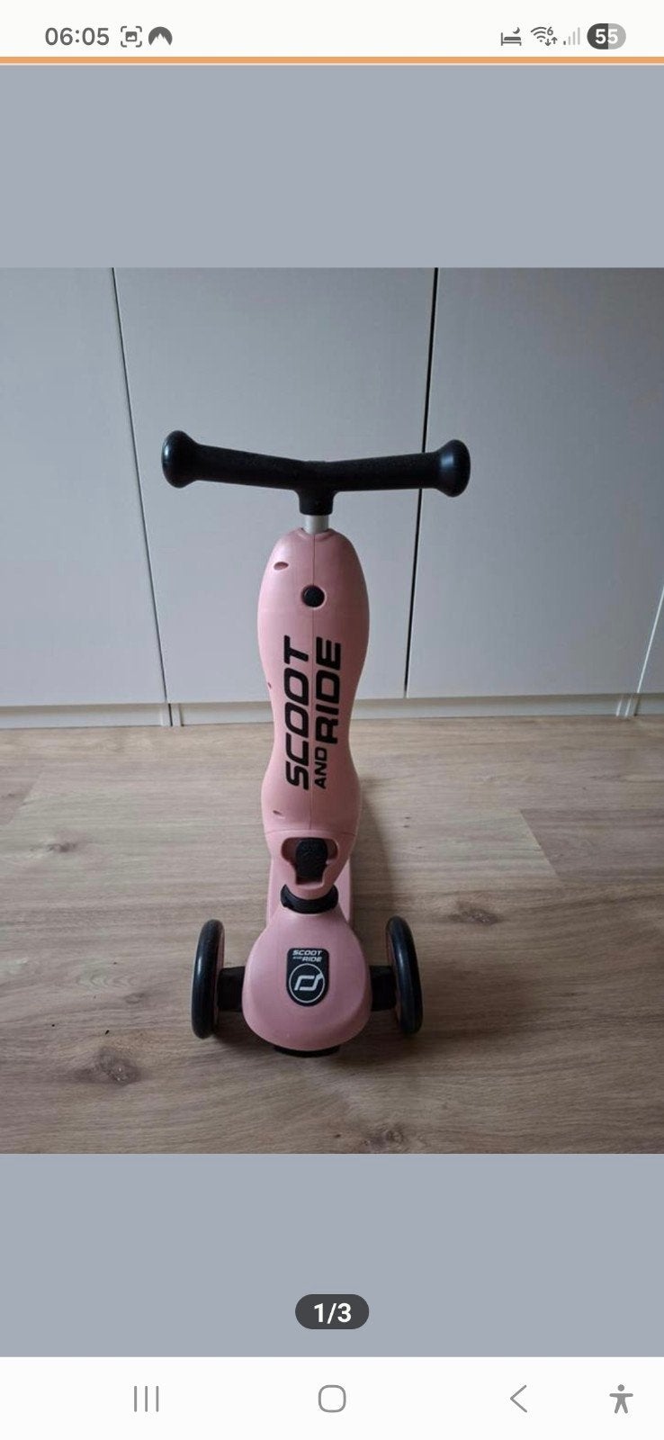 Scout and Ride step roze 2-in-1, Fietsen en Brommers, Steps, Gebruikt, Gewone step, Ophalen of Verzenden