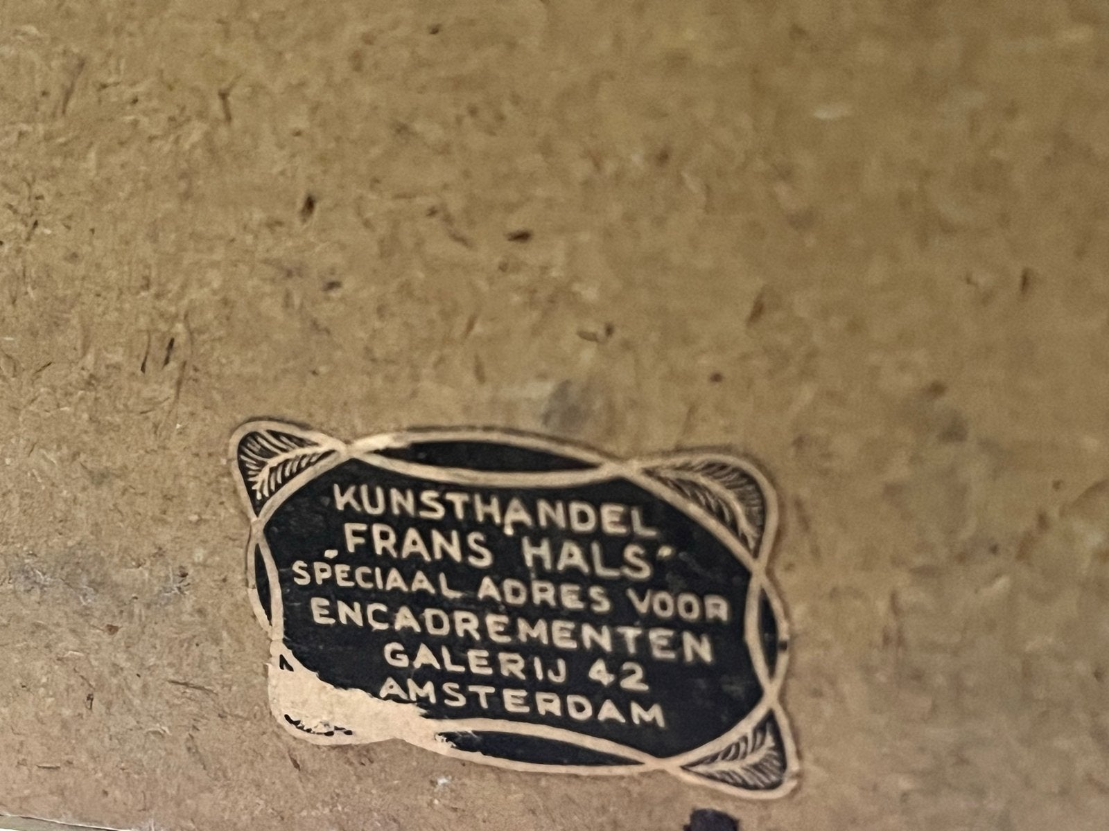 Vintage Houtsnede: Vrouw met Mand bij Haven, Ingelijst, Antiek en Kunst, Ophalen, Houtsnede, 1900 - 1949, Ingelijst
