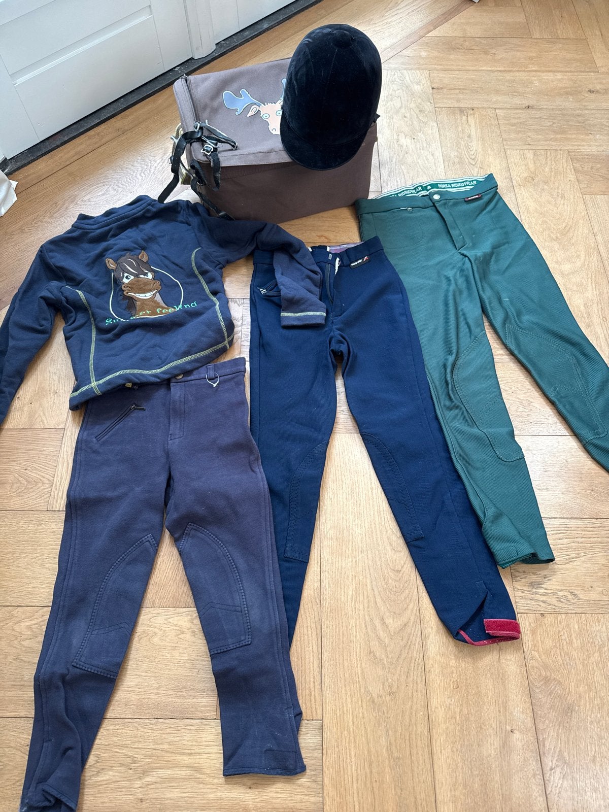 Paardrij starters set voor kinderen, Ophalen, Blauw, Gebruikt, Kinderen