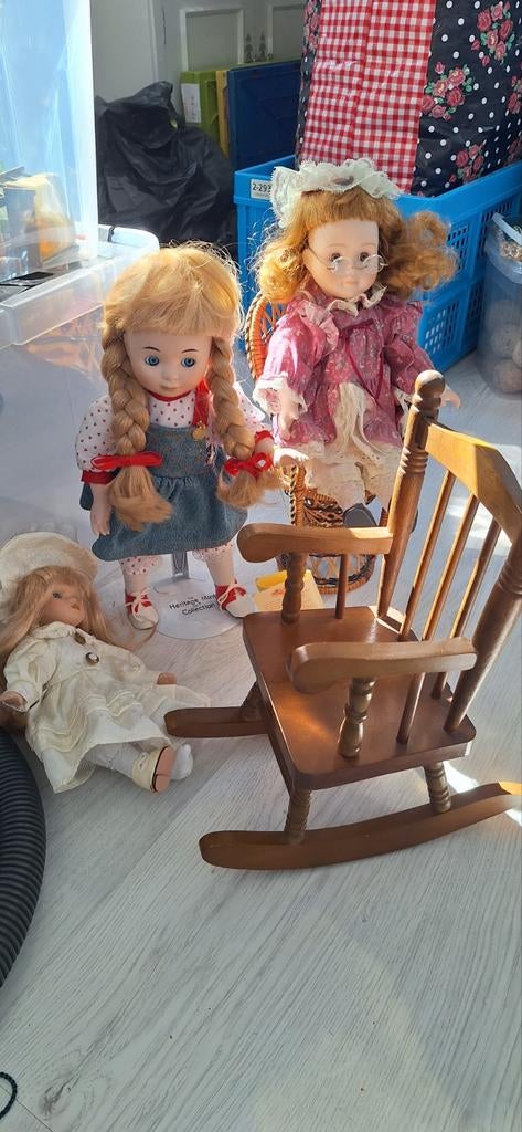 Porseleinen poppen Heritage Mint Ltd + 2 stoelen, Verzamelen, Ophalen of Verzenden, Gebruikt, Overige typen