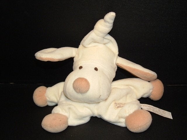 TIAMO HOND MET MUTS VELOURS WIT MET BEIGE BINNENKANT, Verzenden, Nieuw, Overige typen