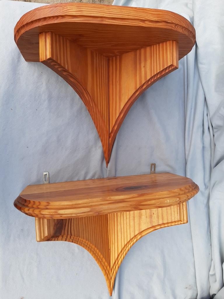2 wandplankjes / consoles, Huis en Inrichting, Woonaccessoires | Wandplanken en Boekenplanken, Ophalen of Verzenden, Gebruikt