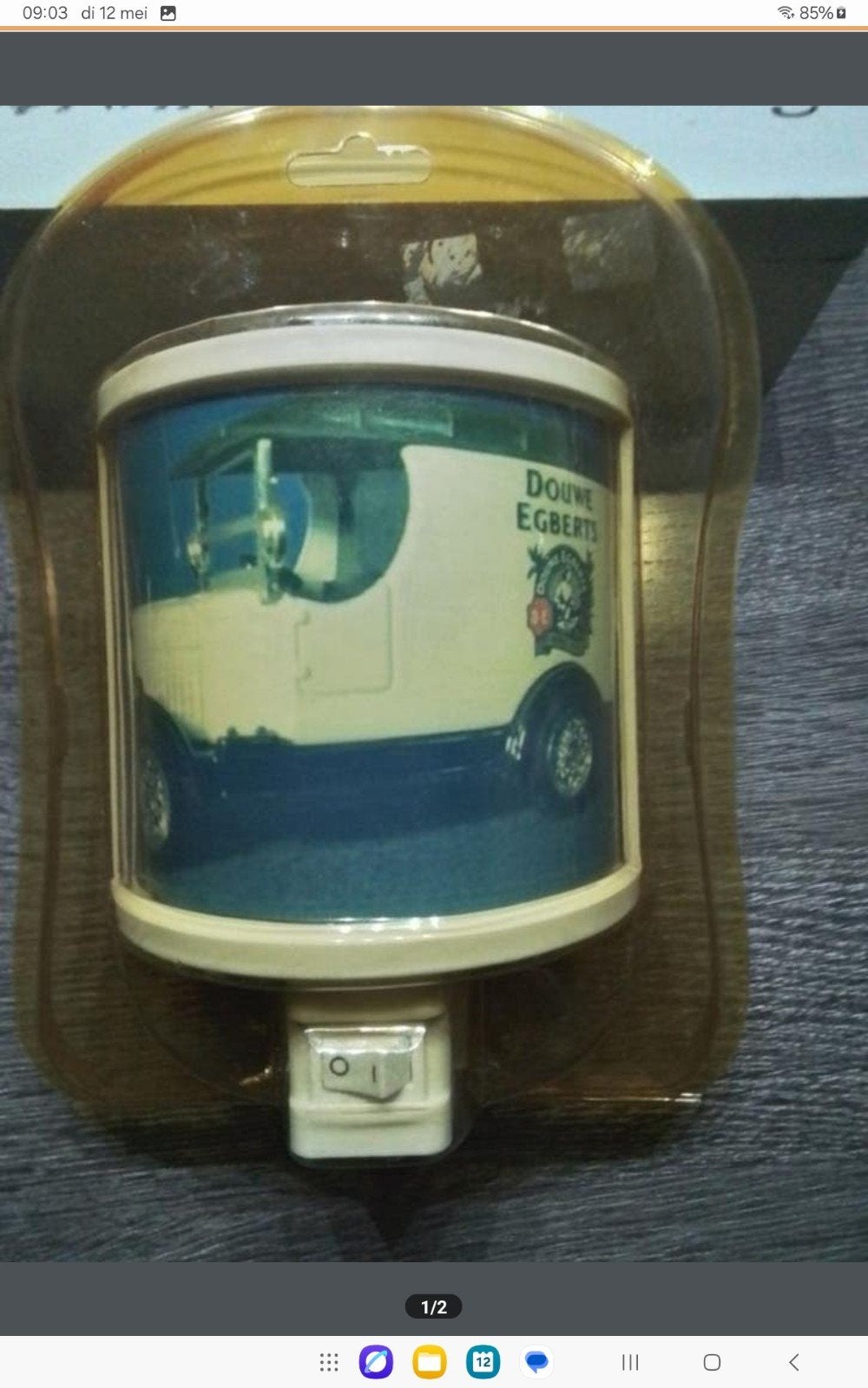 Douwe Egberts nachtlampje - Vintage decoratie, Overige merken, Kunststof, Meerkleurig, Nieuw