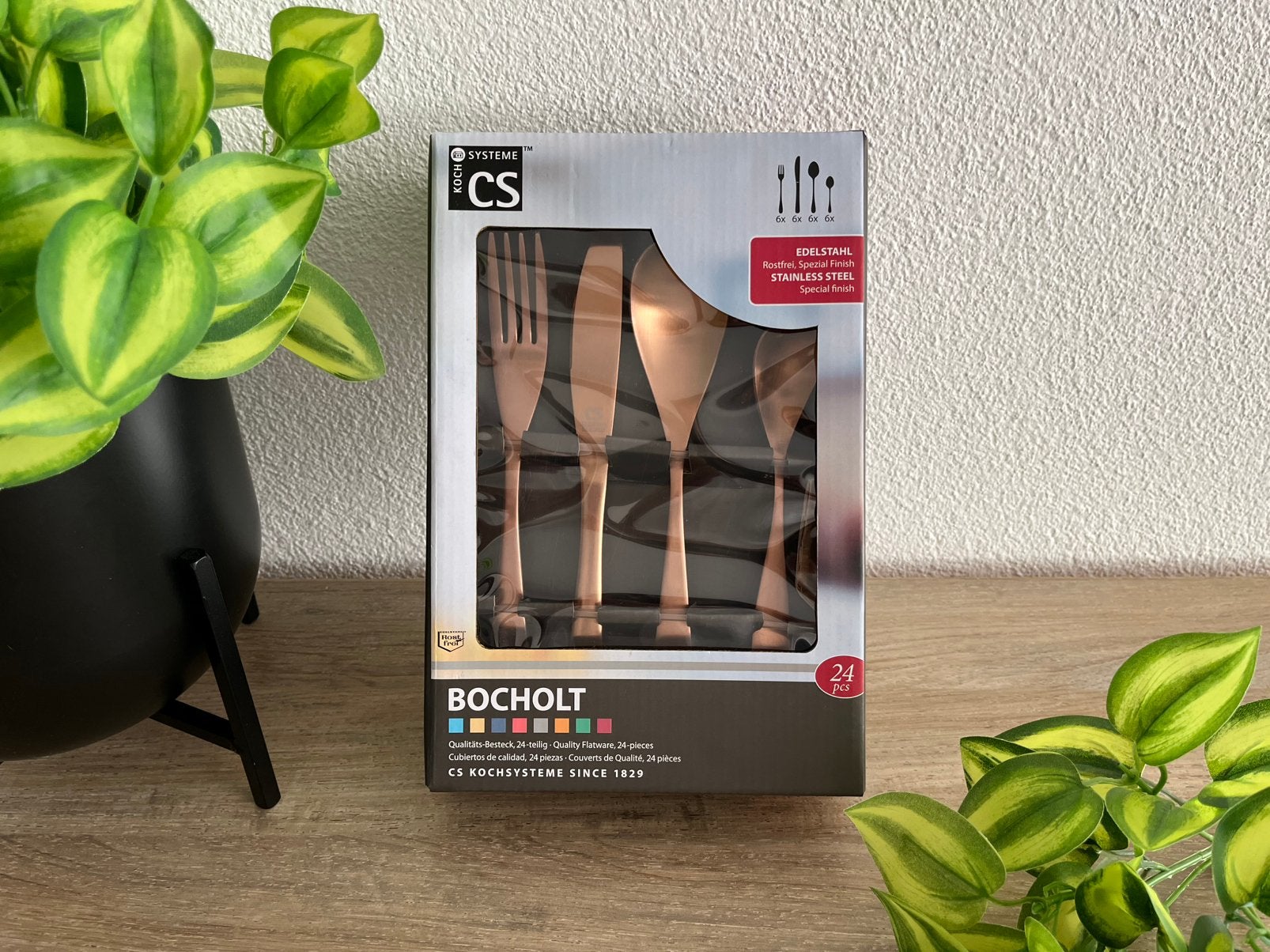 CS Carl Schmidt Sohn BOCHOLT Bestekset 24 dlg Roségold Nieuw, Ophalen of Verzenden, Nieuw