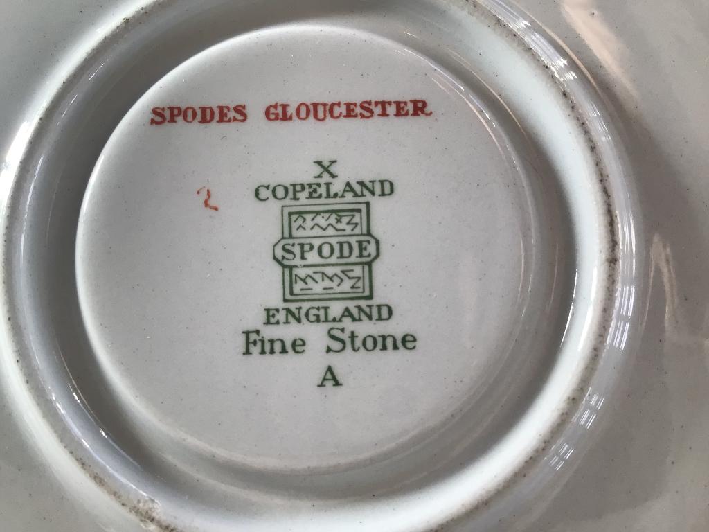 Antiek servies, “Spode Gloucester red by Spode”, Ophalen of Verzenden