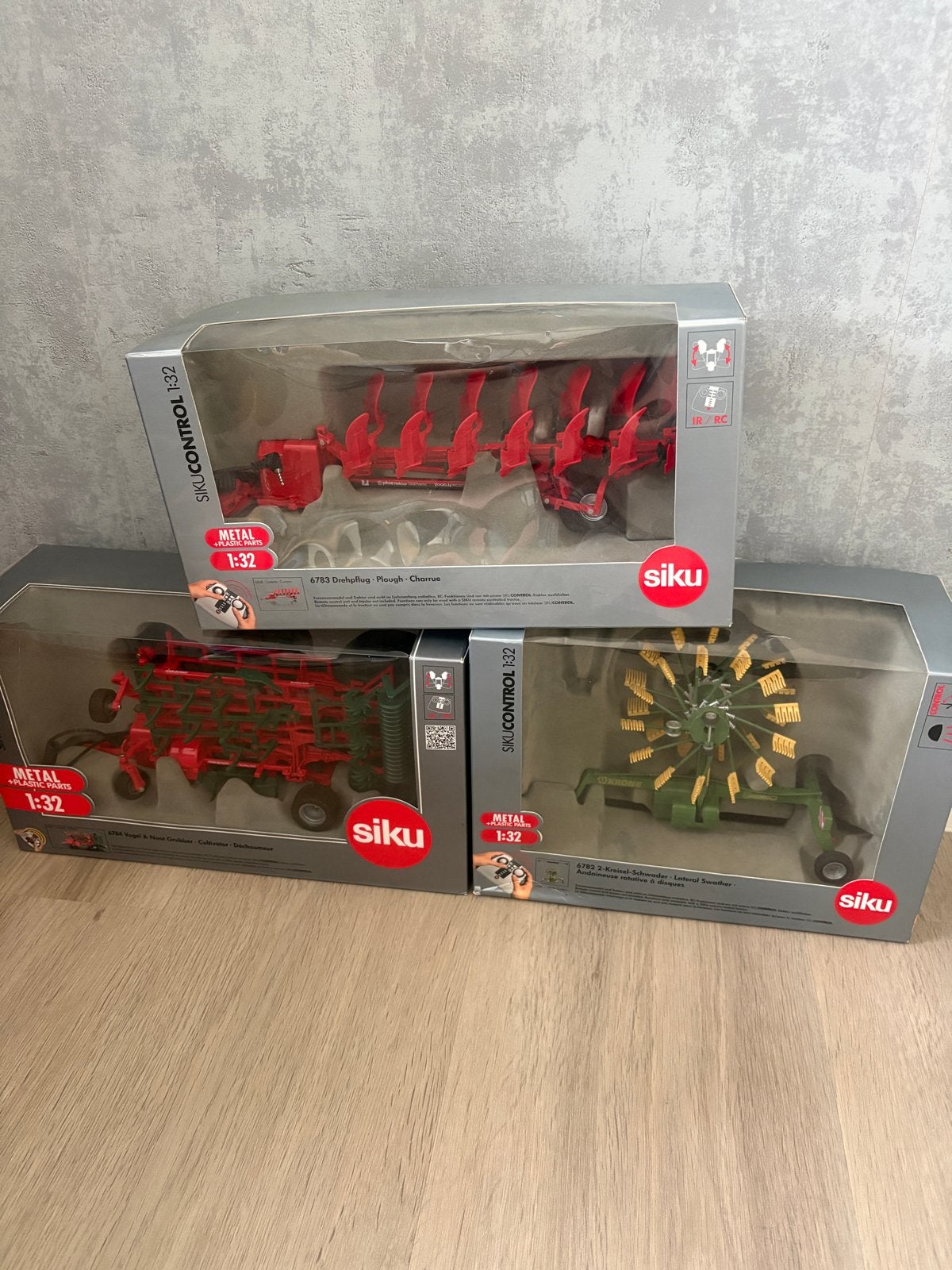 Siku Control 1:32 Landbouwwerktuigen - Ploeg, Cultivator, Ha, Overige merken, 1:32 tot 1:50, Overige typen, Nieuw