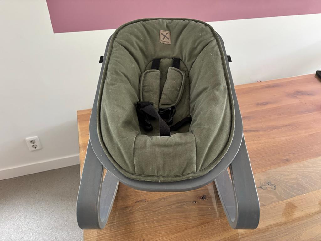 Mooie Kidsmill wipstoel met newbornset!, Gebruikt, Wipstoel, Met gordel(s) of riempje(s), Ophalen