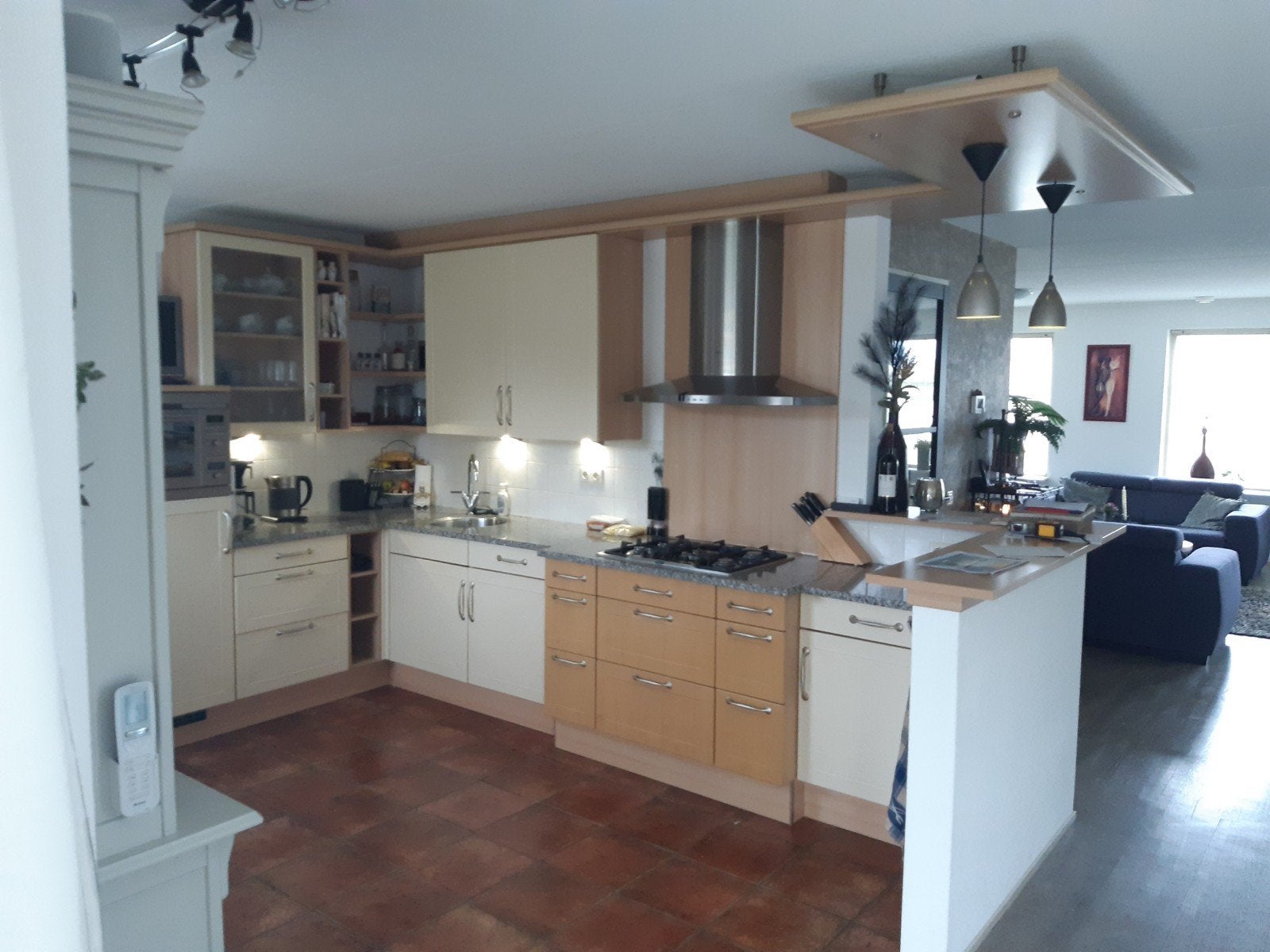 Nolte keuken compleet met apparatuur, Ophalen, Gebruikt, Hoekkeuken, Graniet of Steen