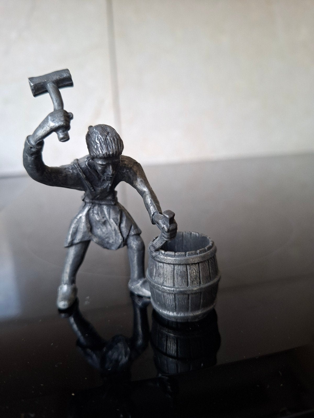 Tin figuur kuiper - serie ambachten, Antiek en Kunst, Ophalen of Verzenden