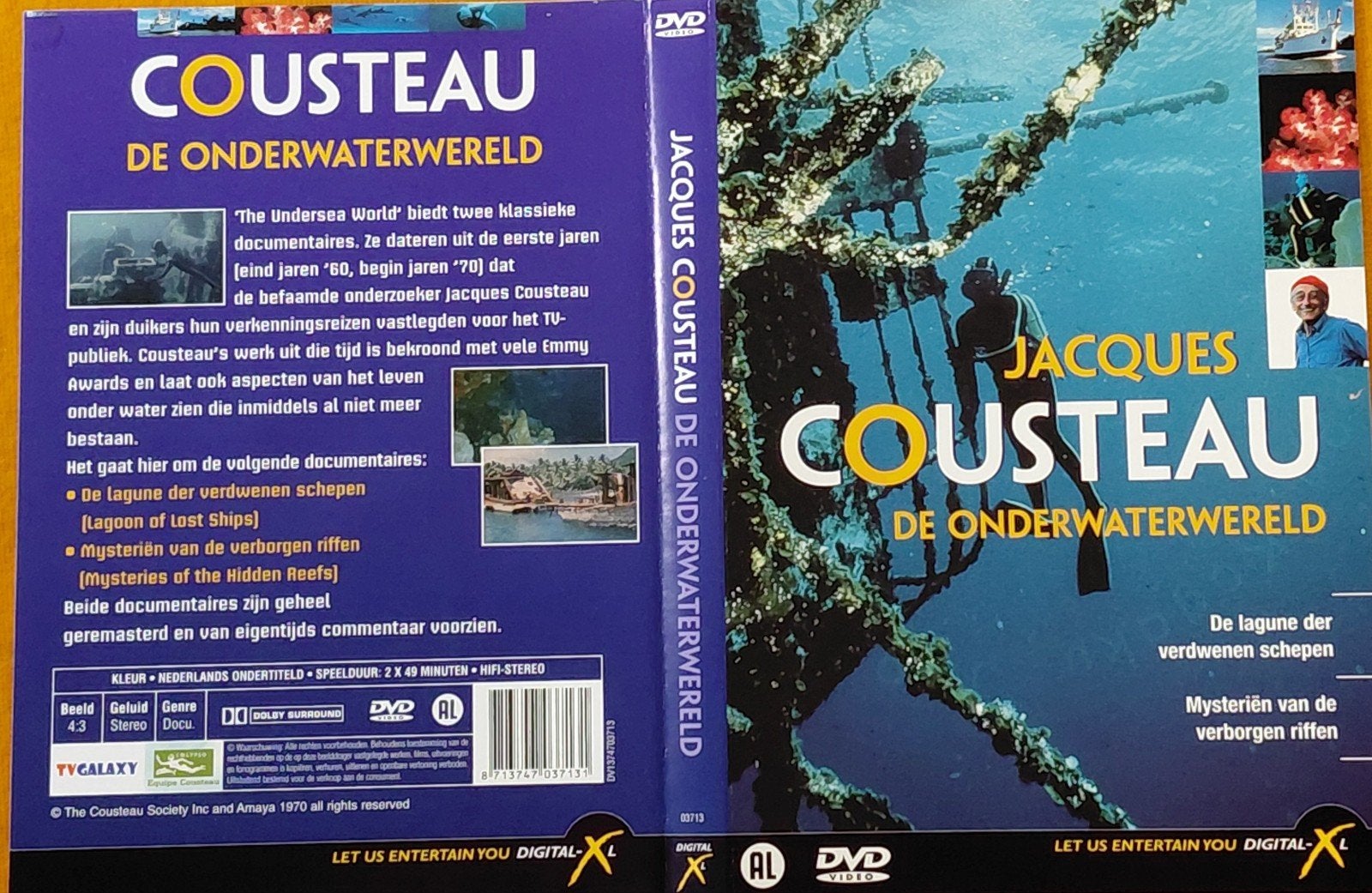 Jacques Cousteau: De Onderwaterwereld DVD, Alle leeftijden, Ophalen of Verzenden, Zo goed als nieuw, Natuur