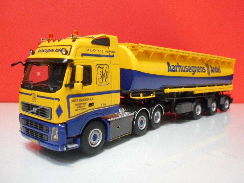 WSI VOLVO FH KURT KNUDSEN, DENEMARKEN 10016, Hobby en Vrije tijd, Ophalen of Verzenden, Nieuw, Bus of Vrachtwagen, Wsi