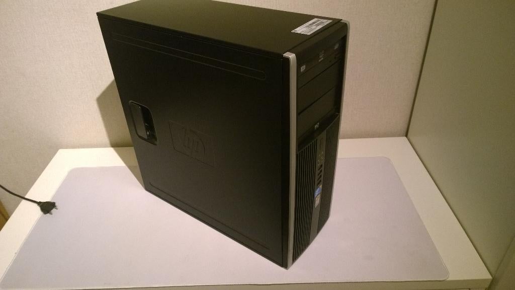 HP 8000 Elite Sleeper, E8500, Club 3D 9600GT, 64GB SSD,  XP, Computers en Software, Vintage Computers, Ophalen, HP