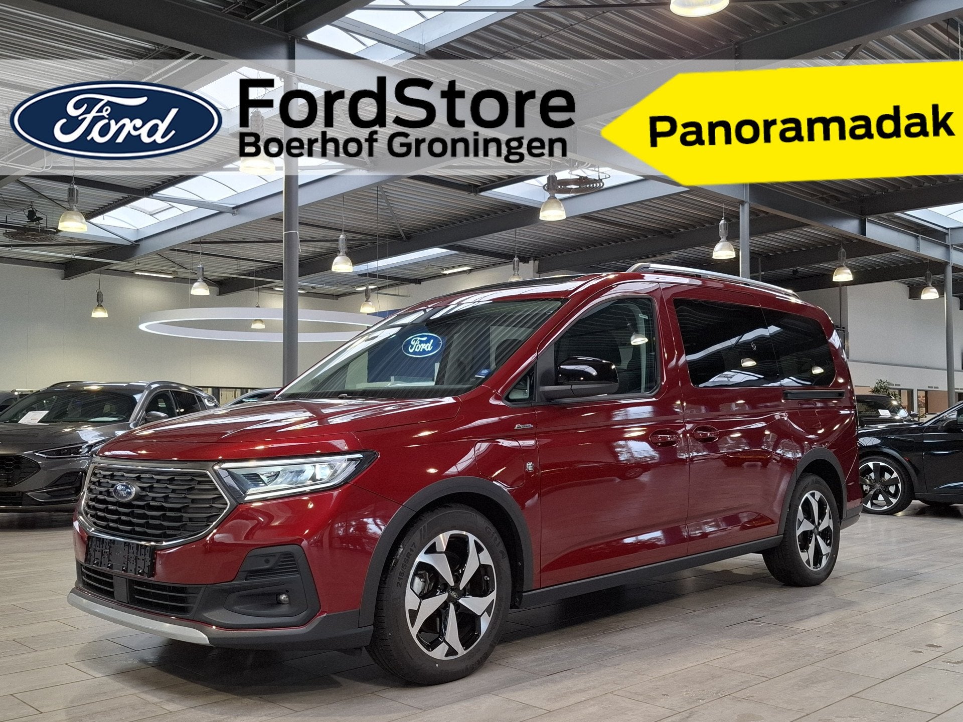 Ford Tourneo Connect 1.5 PHEV 150pk Active | Trekhaak | L2 |, Auto's, Ford, Bedrijf, Te koop, Tourneo Connect, ABS, Achteruitrijcamera