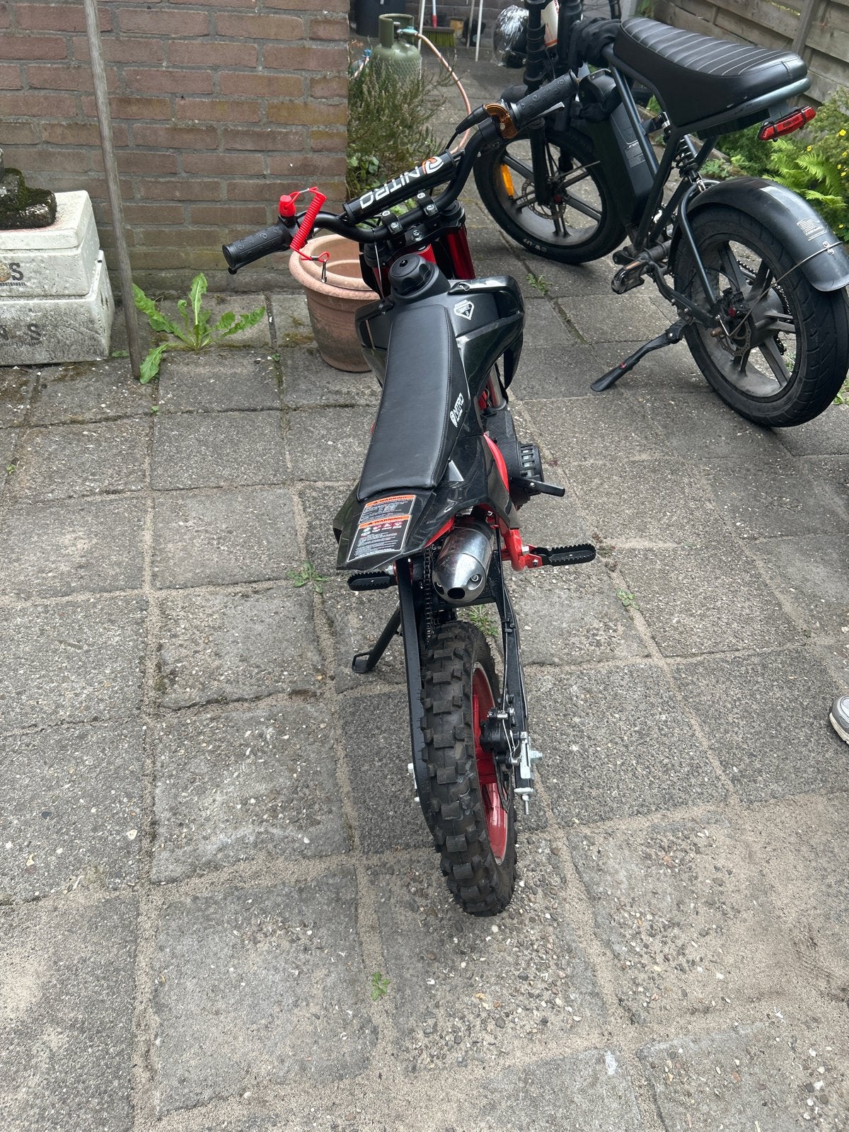 Mini crossmotor 50cc. 2 takt zwolle, Fietsen en Brommers, Brommers | Crossbrommers, 0 versnellingen, Zo goed als nieuw, 50 cc