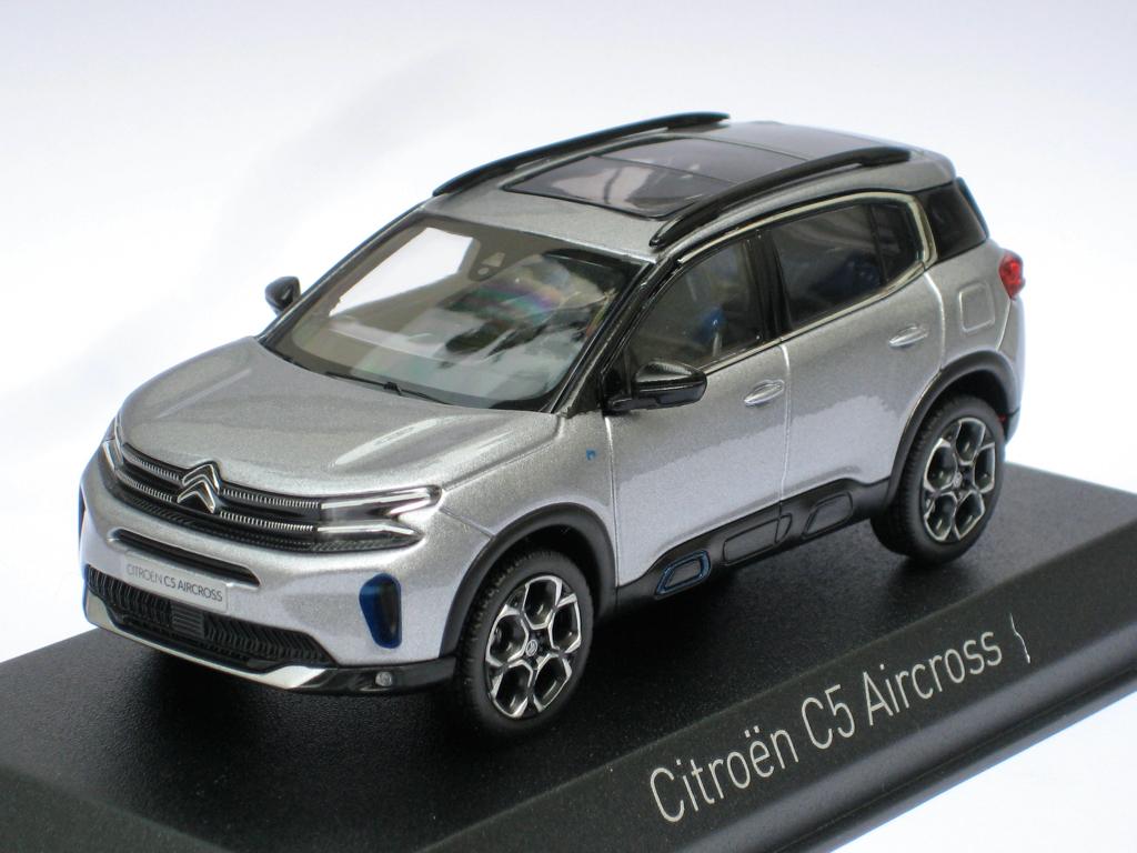 Citroen C5 Aircross 2022 grijs, wit, donkerblauw Norev 1:43, Ophalen of Verzenden, Nieuw, Auto, Norev