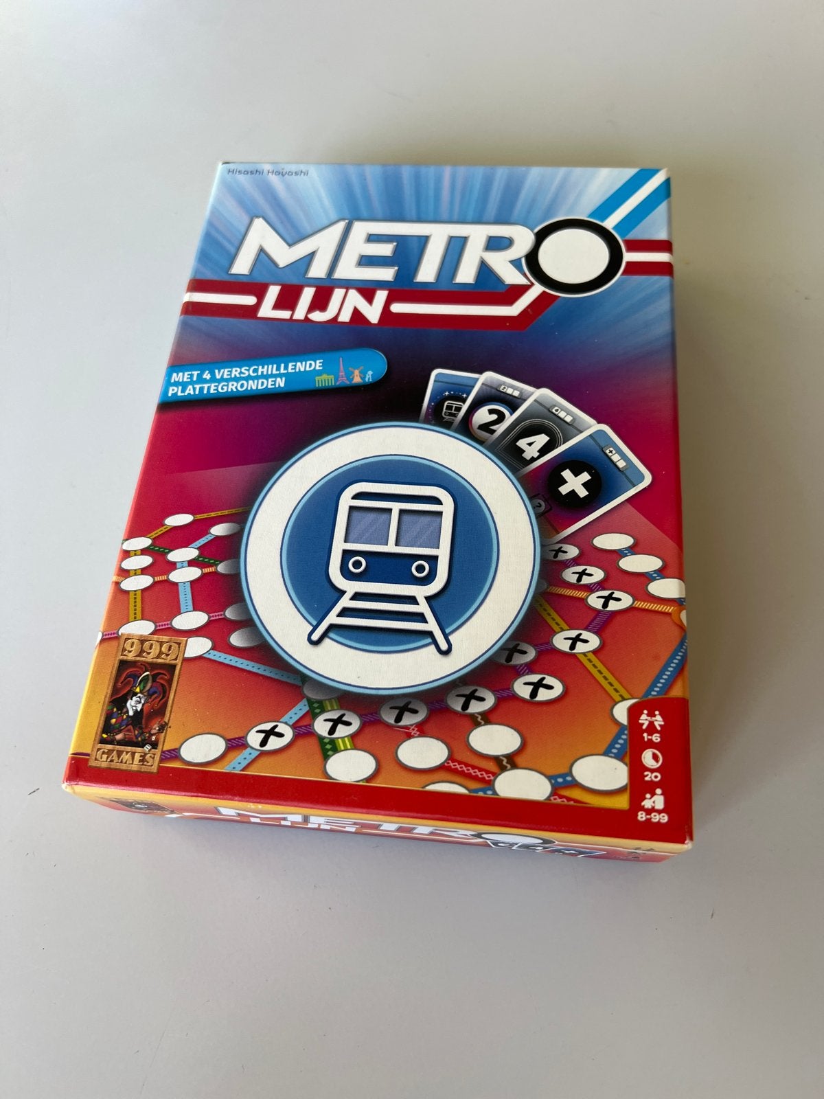 Metro Lijn Bordspel 999games - Nieuwstaat, Een of twee spelers, Ophalen of Verzenden, Nieuw