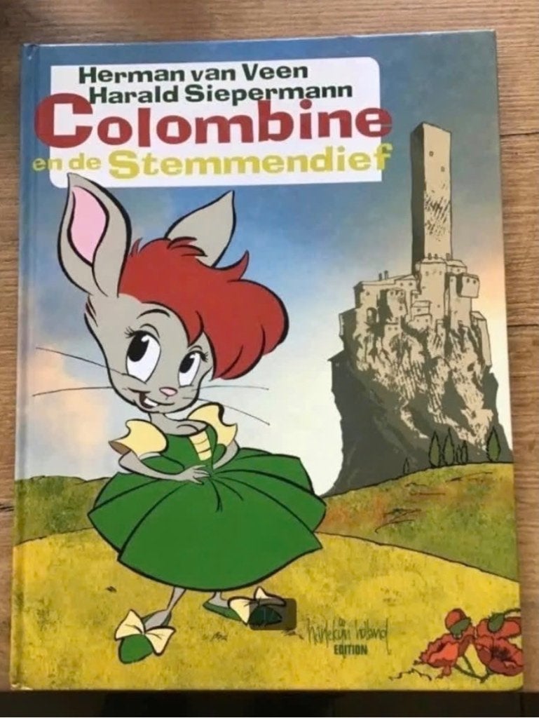 Colombine en de stemmendief door Herman van Veen gesigneerd, Ophalen of Verzenden, Zo goed als nieuw, Fictie algemeen