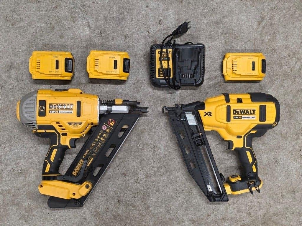 DeWalt Accu Afwerktacker en Constructietacker 18v in koffer, Ophalen of Verzenden, Zo goed als nieuw, Tacker/nietmachine, DeWalt