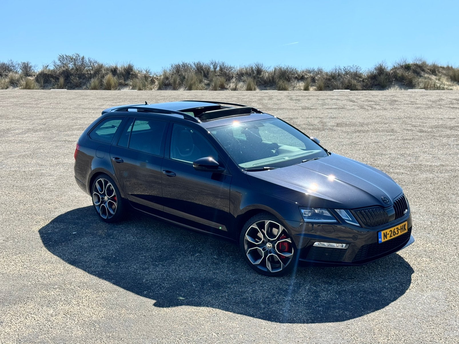 Skoda Octavia VRS 2.0 TSI 245pk Dsg-7 2017 | Volle opties, Auto's, Skoda, 4 cilinders, 1984 cc, Zwart, 245 pk