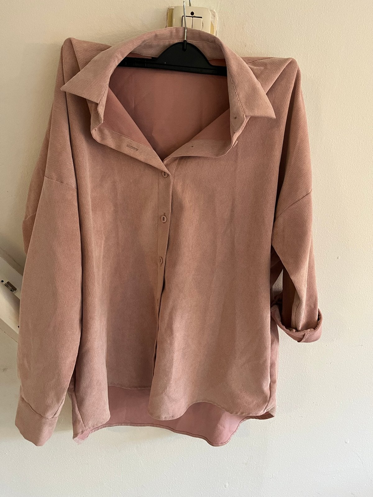 Zara Roze Corduroy Blouse Maat S, Ophalen, Zo goed als nieuw, Maat 36 (S), Roze