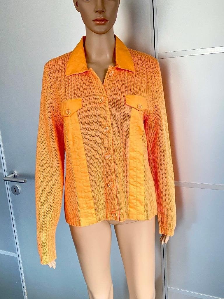 J88 Gerry Weber maat 40=M trui vest blouse zalm-roze, Kleding | Dames, Truien en Vesten, Maat 38/40 (M), Oranje, Ophalen of Verzenden