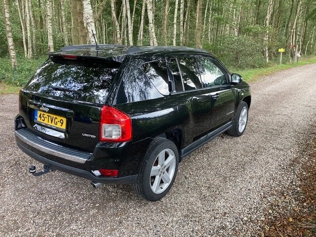 Jeep Compass 2.0 2WD 2012 Zwart, Auto's, Zwart, Zwart, Handgeschakeld, Particulier